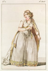 Costume di Madame Vestris nel ruolo di Pauline in Polyeucte, Atto IV, 1786